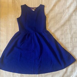 Lemon drop Charming Royal Blue Kids Dress